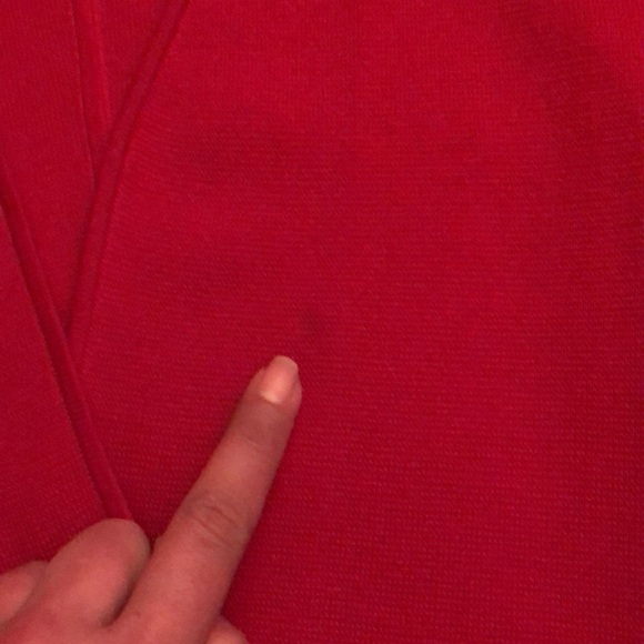 Talbots red open front cardigan size large - Picture 11 of 11